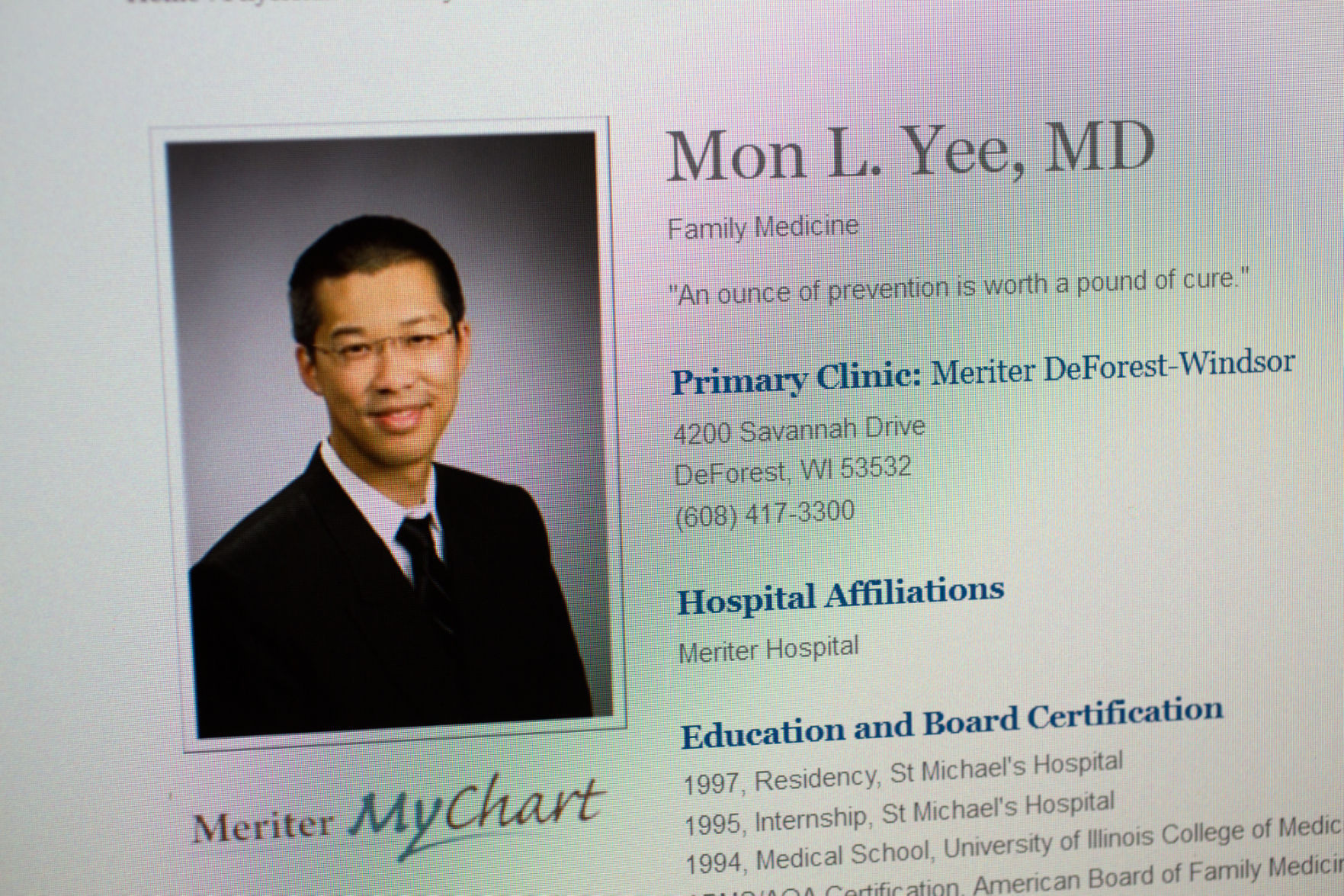 Dr. Mon Yee